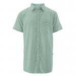 KK Men's Solid Short Sleeve Woven Shirt (Jade)
