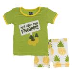 KK Pajamas w/shorts Natural Pineapple