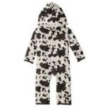 KK Quilted Hoodie Coverall w/Sherpa-lined Hood Cow Print/Midnight