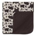 KK Quilted Toddler Blanket Cow Print/midnight