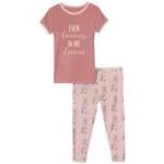 KK S/S Graphic Tee Pajama Set Baby Rose Ballet