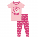 KK S/S Graphic Tee Pajama Set Calypso Pretzel Pup
