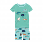KK S/S Graphic Tee Pajama Set w/Shorts Tropical Fish