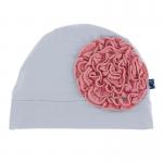 KK Solid Ruffle Flower Hat (Dew w/Strawberry)