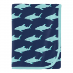 KK Swaddle Blanket Flag Blue Sharky