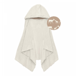 KK Terry Hooded Towel w/Lined Hood Natural w/Doe and Fawn (one size)