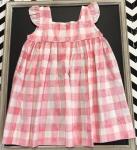 Natalie Grant Pink and White Muted Check Dress