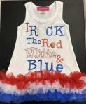 Sparkle Couture Nautical Ruffle Dress I Rock The Red White & Blue