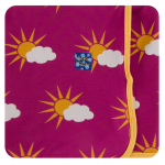 Swaddle Blanket Berry Partial Sun