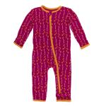 Toddler Coveral w/ Zip Rhododendron Worms