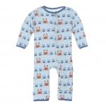 Toddler Coverall w/snaps Pond Crabbies